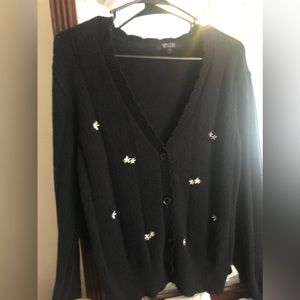 Sweater with Flowers for Salw